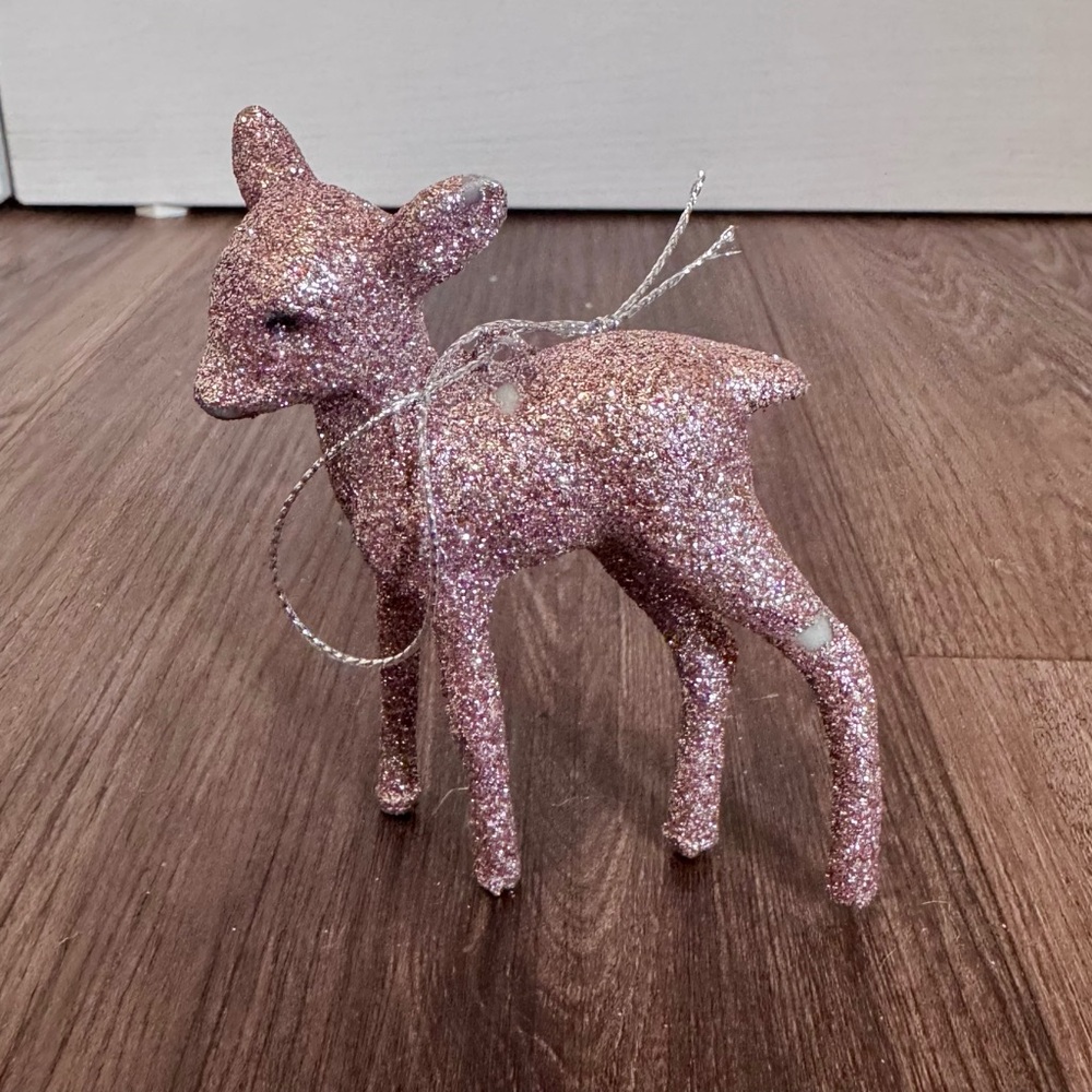 Target Wondershop pink Reindeer Ornament